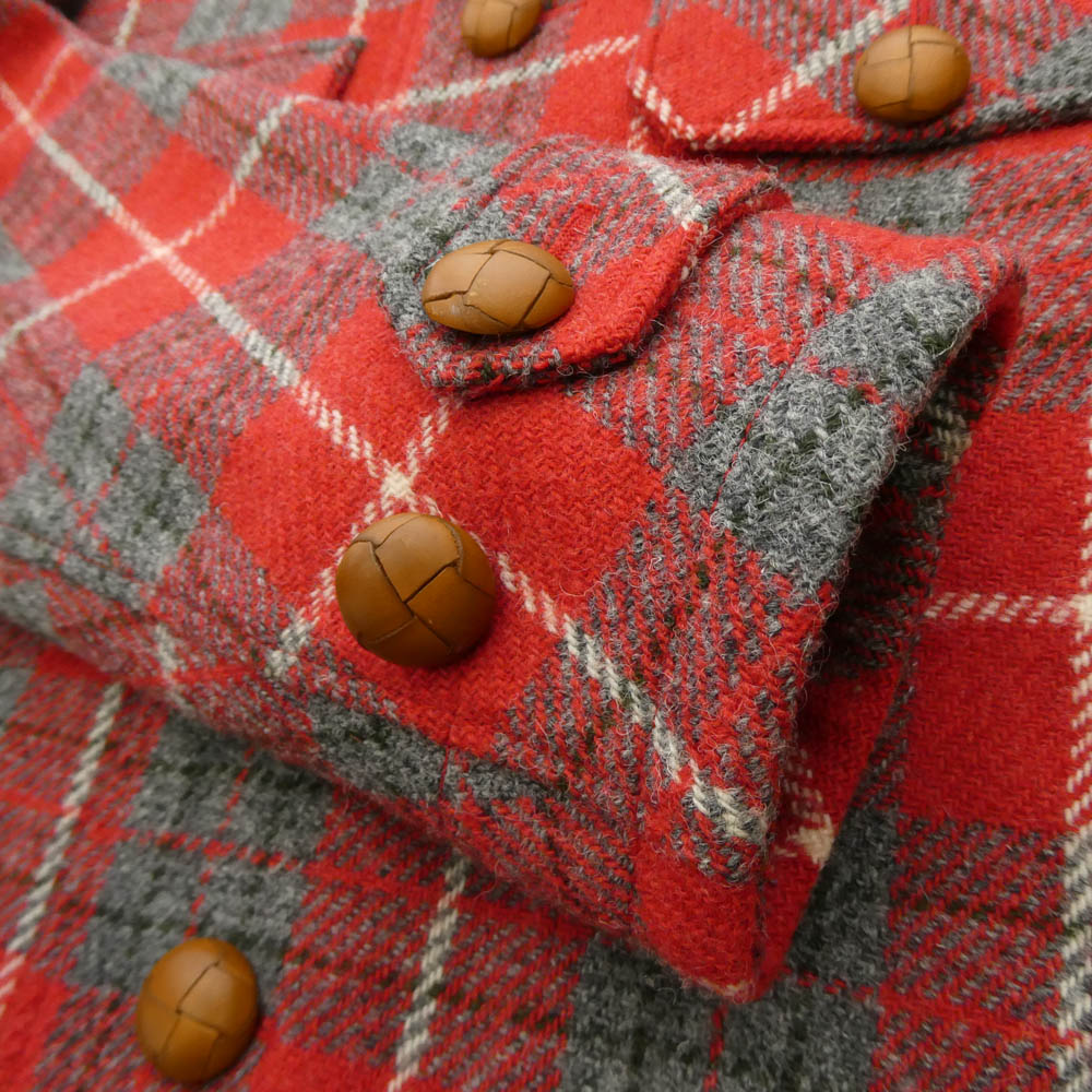 VISVIM ビズビム VS0001962 × Harris Tweed ハリスツイード STORNOWAY JKT 2L GORE-TEX ストーノウェー ジャケット レッド系 マルチカラー系 3【中古】