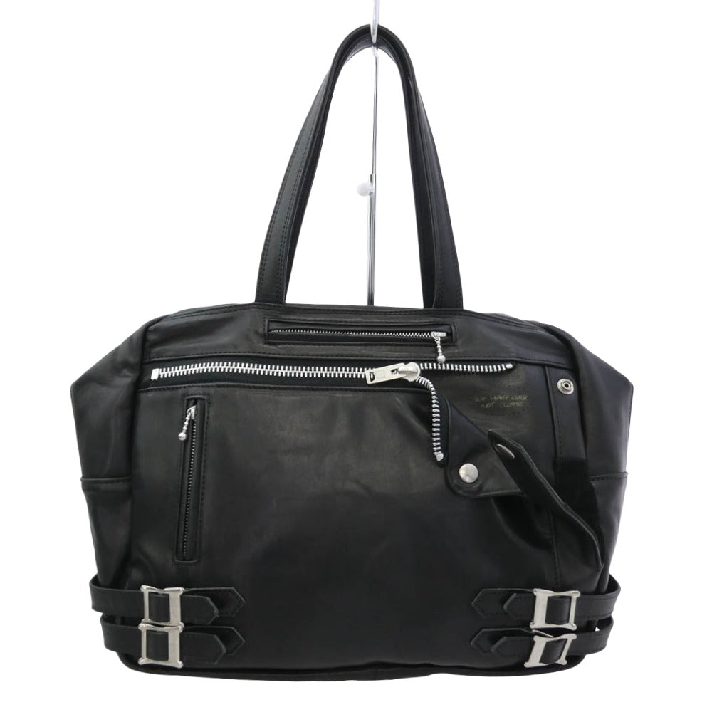 UNDERCOVER アンダーカバー LEATHER RIDERS BAG レザーライダース ハンド バッグ ブラック系【中古】