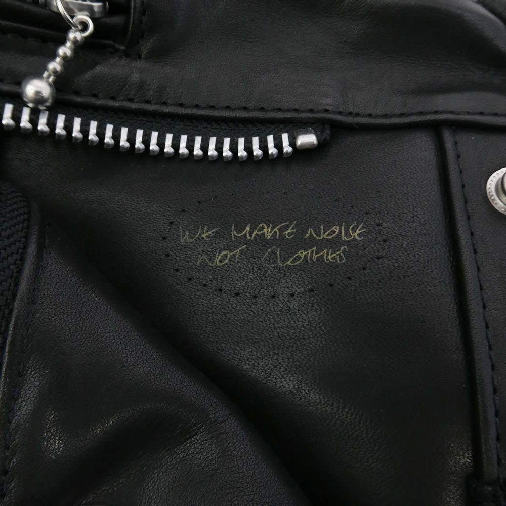 UNDERCOVER アンダーカバー LEATHER RIDERS BAG レザーライダース ハンド バッグ ブラック系【中古】