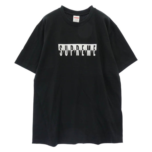 Supreme シュプリーム 25AW Split Tee スプリット Tシャツ ロゴ プリント 半袖 カットソー ブラック系 M【新古品】【未使用】【中古】