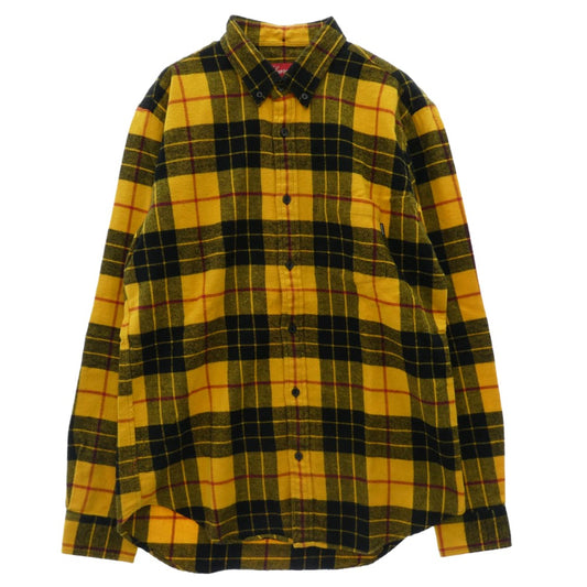 Supreme シュプリーム 13AW ワングラム期 Tartan Flannel Shirt タータン チェック ボタンダウン フランネル 長袖 シャツ M【中古】