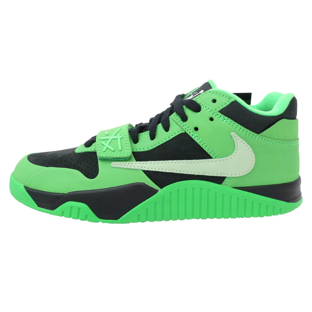 NIKE ナイキ IM9113-300 【フェイクバスターズ鑑定済】×Travis Scott Jordan Jumpman Jack CJ1 T-Rexx Green Sparkトラヴィススコット ジョーダン ジャンプマン ジャック CJ1 T-Rexx グリーンスパーク ローカット スニーカー グリーン系 ブラック系 27.5cm【新古品】【未使用】【中古】