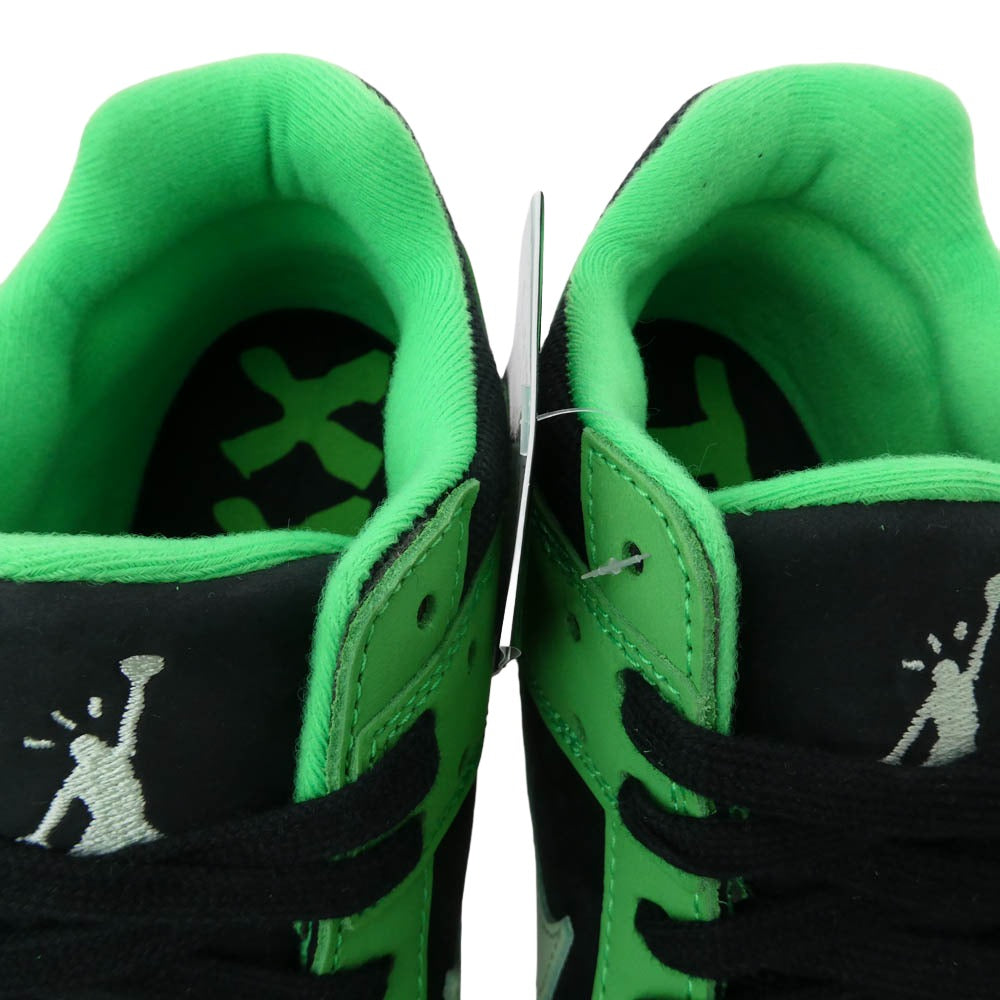 NIKE ナイキ IM9113-300 【フェイクバスターズ鑑定済】×Travis Scott Jordan Jumpman Jack CJ1 T-Rexx Green Sparkトラヴィススコット ジョーダン ジャンプマン ジャック CJ1 T-Rexx グリーンスパーク ローカット スニーカー グリーン系 ブラック系 27.5cm【新古品】【未使用】【中古】