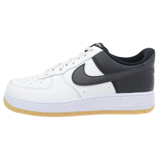 NIKE ナイキ Air Force 1 Low 07 LV8 Summit White Black Metallic Silver AF1 エアフォース ロー スニーカー ホワイト系 ブラック系【極上美品】【中古】