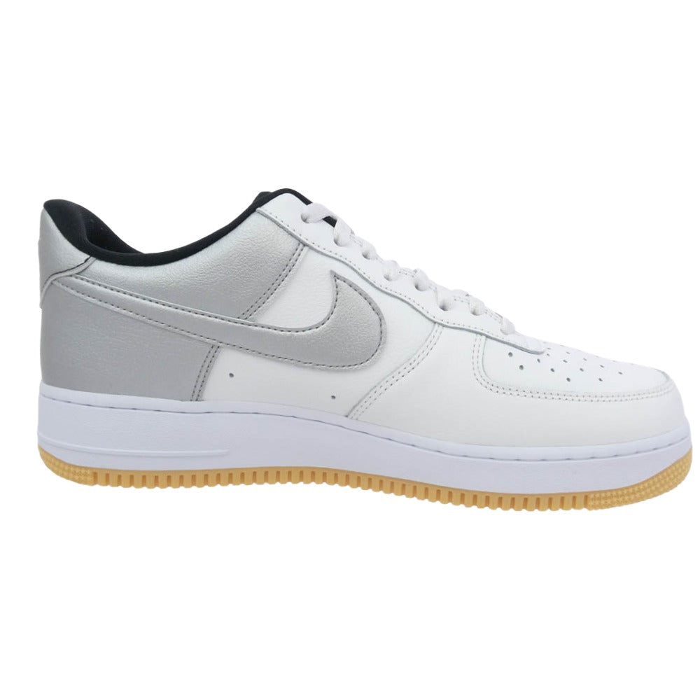 NIKE ナイキ Air Force 1 Low 07 LV8 Summit White Black Metallic Silver AF1 エアフォース ロー スニーカー ホワイト系 ブラック系【極上美品】【中古】