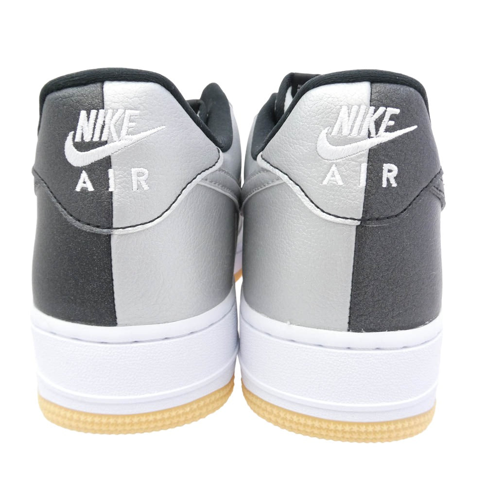 NIKE ナイキ Air Force 1 Low 07 LV8 Summit White Black Metallic Silver AF1 エアフォース ロー スニーカー ホワイト系 ブラック系【極上美品】【中古】
