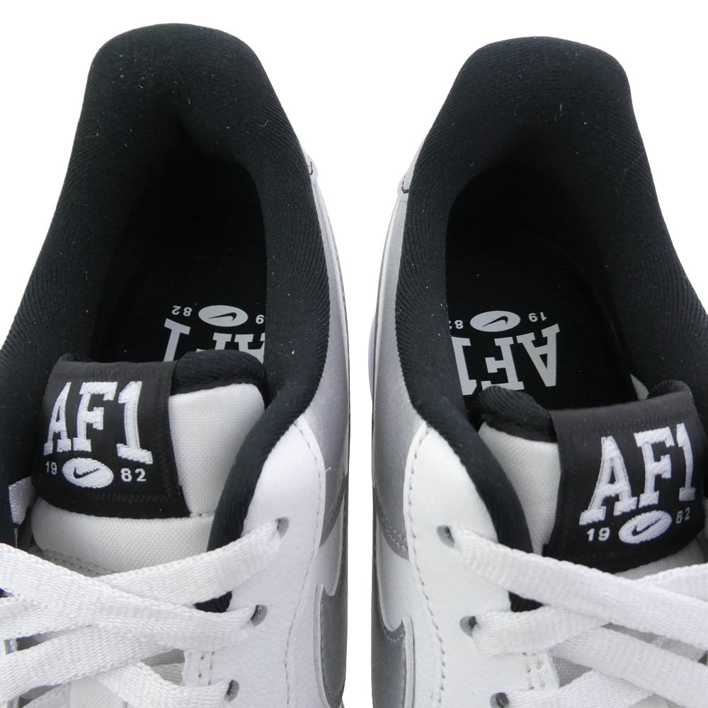 NIKE ナイキ Air Force 1 Low 07 LV8 Summit White Black Metallic Silver AF1 エアフォース ロー スニーカー ホワイト系 ブラック系【極上美品】【中古】