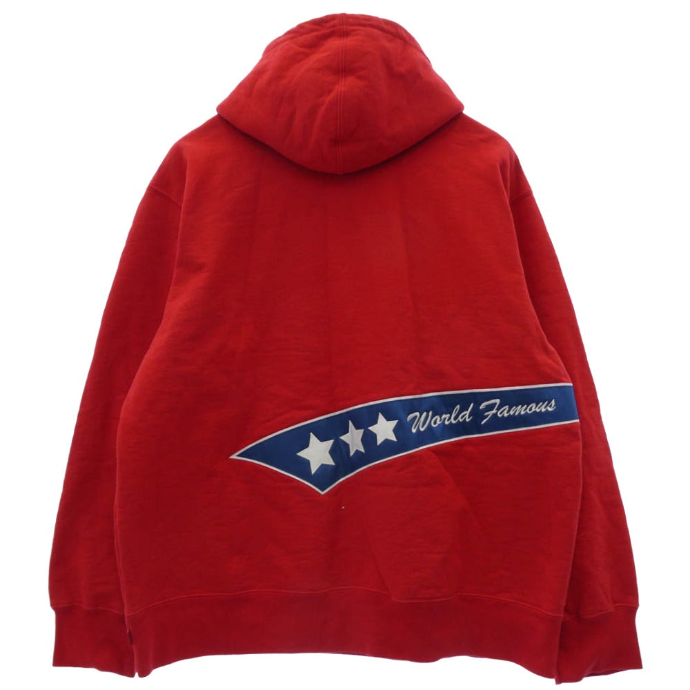 Supreme シュプリーム 21AW Tail Hooded Sweatshirt テール フーデッド スウェットシャツ フーディー パーカー レッド系 XL【中古】