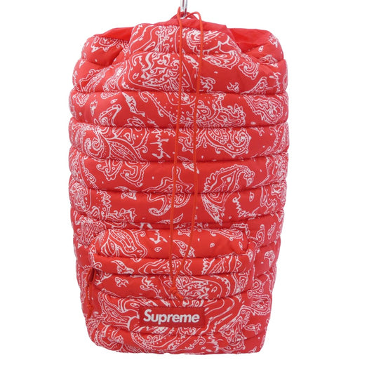 Supreme シュプリーム 22AW Puffer Backpack Red Paisley パファー ペイズリー バックパック リュック バッグ レッド系【中古】