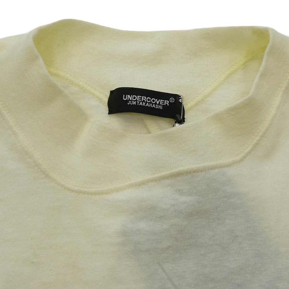 UNDERCOVER アンダーカバー UC2E1803 フロントパッチポケット アシンメトリー Tシャツ イエロー系 2【中古】