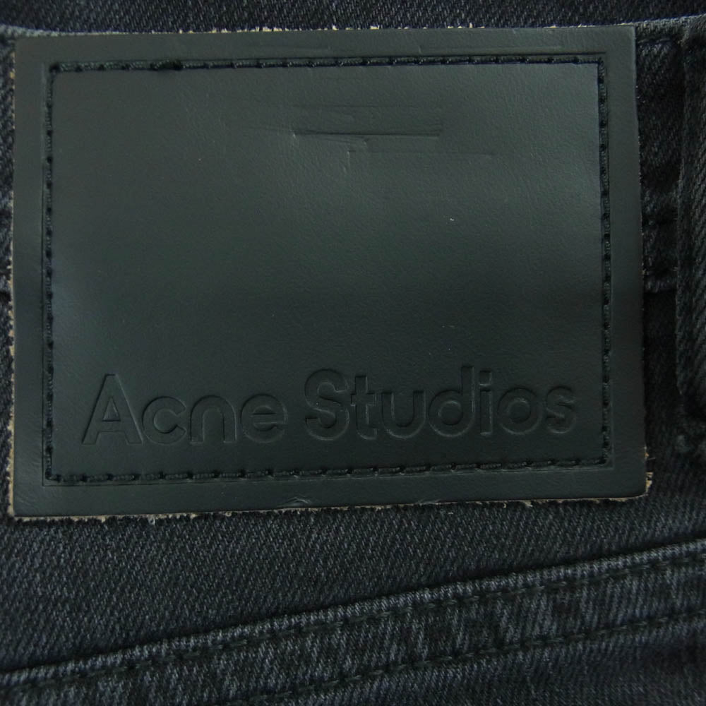ACNE STUDIOS アクネストゥディオズ B00172 River リバー デニム パンツ イタリア製 ダークグレー系 EUR 33 32【中古】