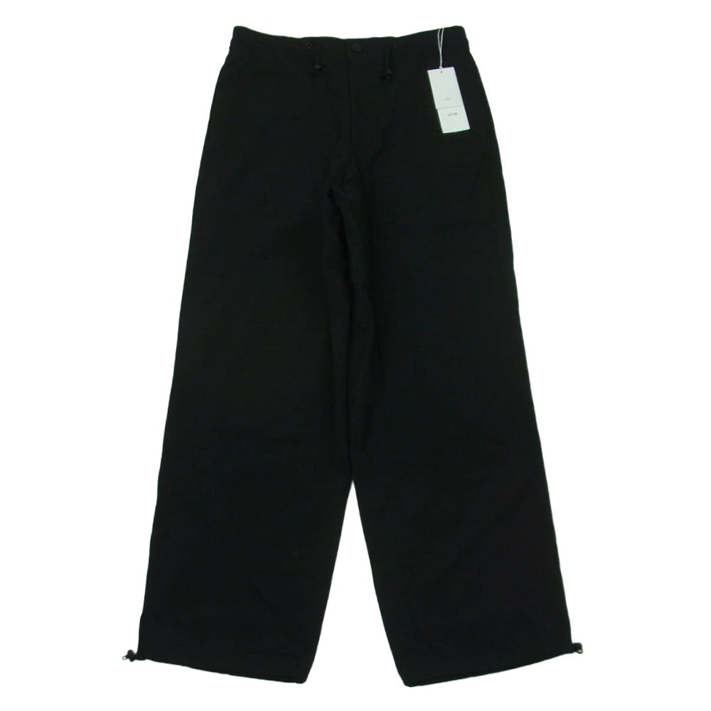 ATON エイトン PR.AG.GM.0109 HIGH TWIST NYLON UTILITY PANTS ナイロン ユーティリティ パンツ ブラック系 005 48 06【中古】