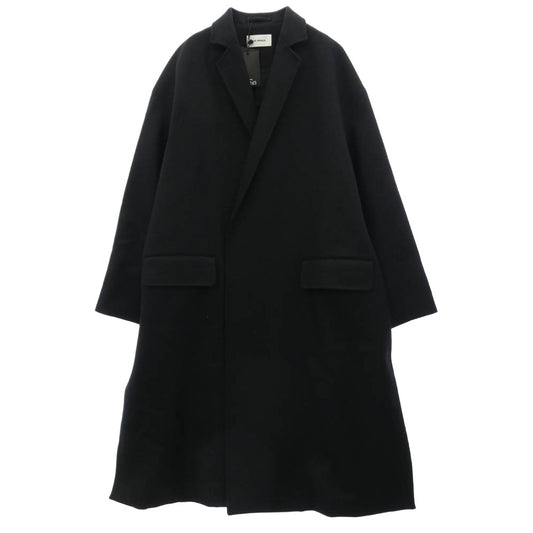 THE RERACS ザリラクス 24AW 24FW-RECT-424-TSP-J ウール チェスター コート ブラック系 48【中古】