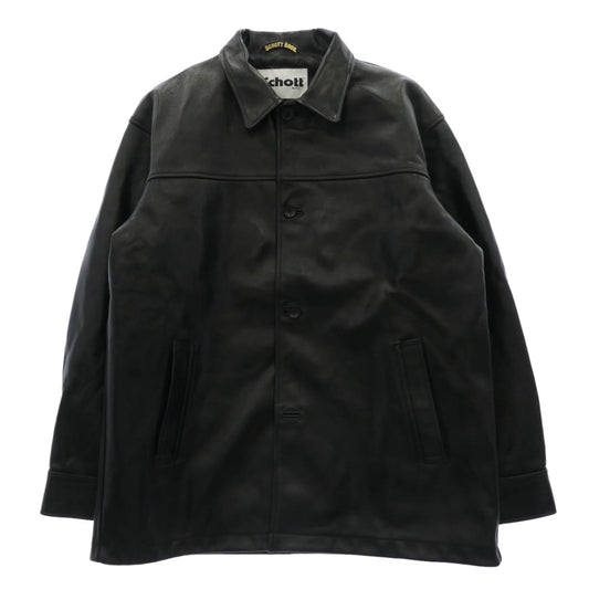 schott ショット 782-6150007 レザー ジャケット カーコート ブラック系 L【中古】