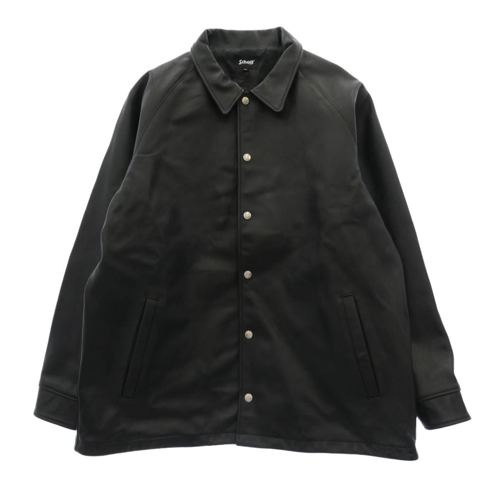 schott ショット 782-3950081 SHEEP COACH JACKET シープレザー コーチ ジャケット ブラック系 2XL【中古】