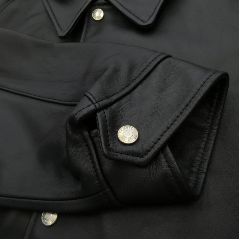 schott ショット 782-3950081 SHEEP COACH JACKET シープレザー コーチ ジャケット ブラック系 2XL【中古】