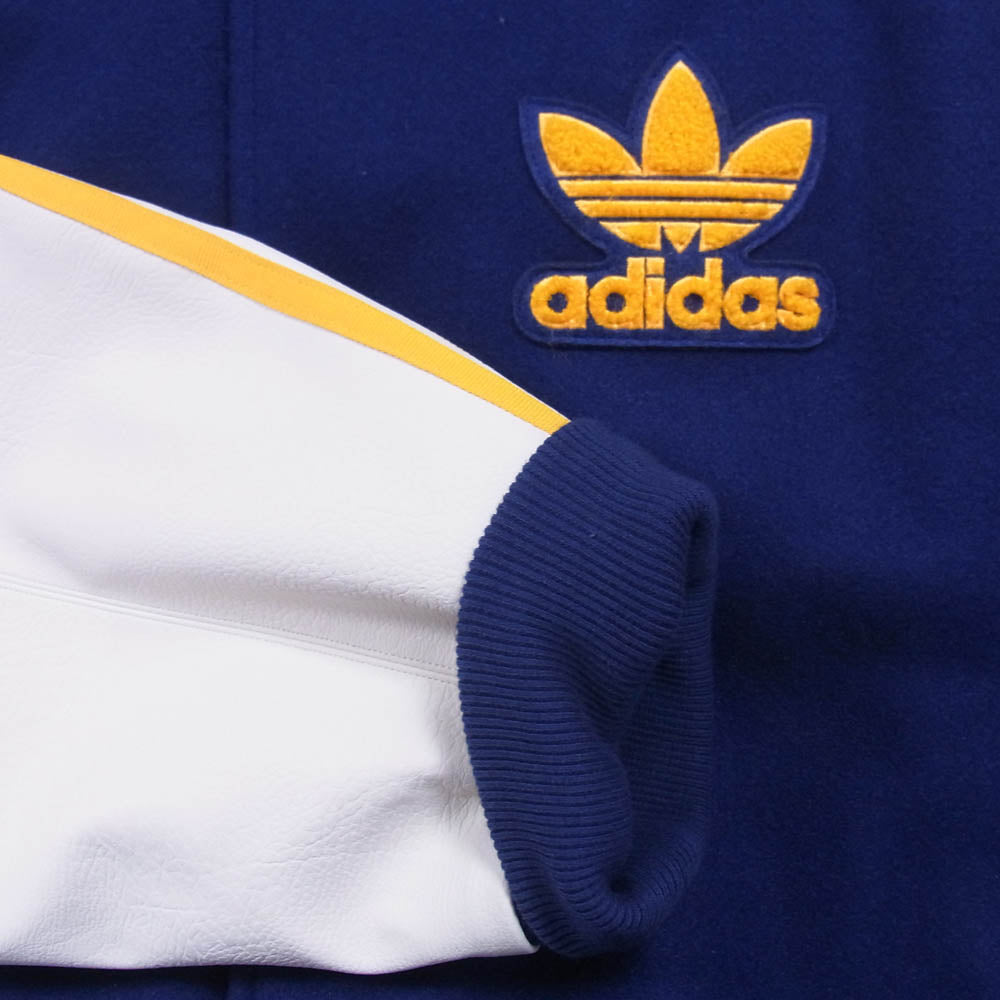 adidas アディダス IL2574 SST VARSITY バーシティ ジャケット スタジャン ブルゾン ブルー系 XL【美品】【中古】