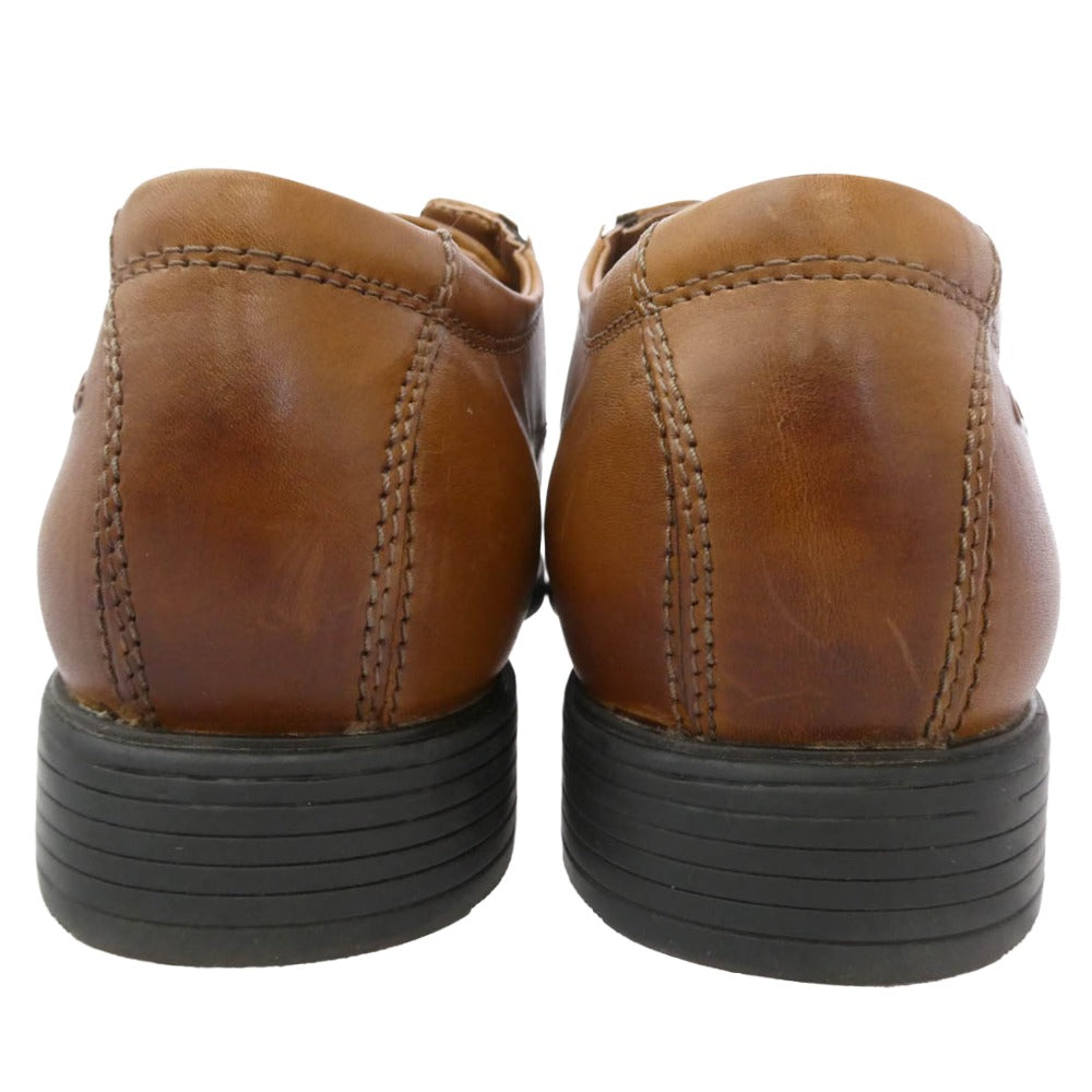 Clarks クラークス Tilden Cap Dark Tan Leather ティルデン キャップ 革靴 ビジネス シューズ ブラウン系 ブラック系 41.5【美品】【中古】