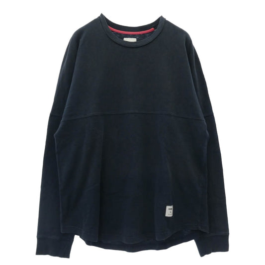 Supreme シュプリーム 14AW Arena Top Tee L/S アリーナトップ 長袖 カットソー バック FTP ロゴ ヘビーウェイト スラブコットン フェード　 ネイビー系 L【中古】