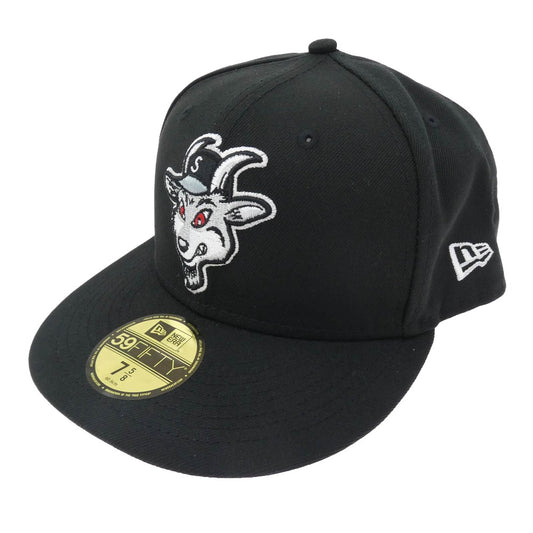 Supreme シュプリーム 22SS × New Era Goat New Era 59FIFTY Black ゴート 刺繍 ニューエラ ベースボールキャップ ブラック系 60.6cm【新古品】【未使用】【中古】