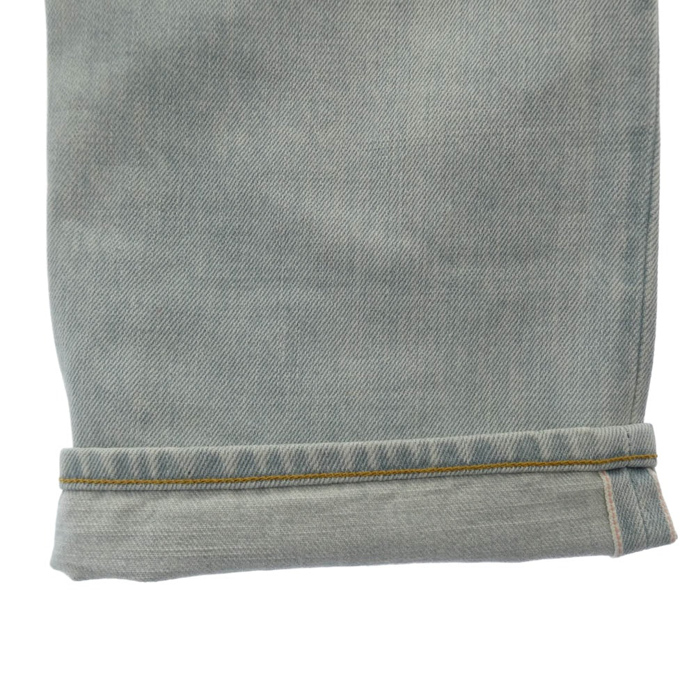 Supreme シュプリーム 19SS stone washed slim jean slim ストーン ウォッシュド スリム ジーンズ ウオシュッド インディゴ デニム パンツ ライトブルー系 32【美品】【中古】
