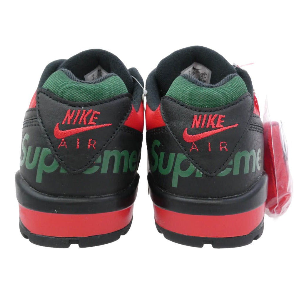Supreme シュプリーム 21AW CJ5291-001 × Nike Air Cross Trainer 3 Low ナイキ エアクロストレーナー3 ロー カットスニーカー ブラック ブラック系 レッド系 グリーン系 27cm【新古品】【未使用】【中古】