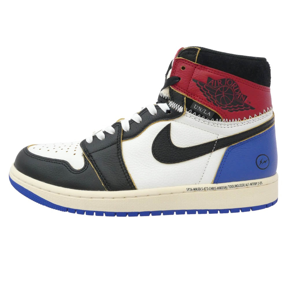 NIKE ナイキ 26SS IO7847-002 × fragment design × UNION Air Jordan 1 High OG Black Varsity Red 【フェイクバスターズ鑑定済】フラグメントデザイン × ユニオン × エアジョーダン1 ハイ OG ブラック バーシティレッド ハイカット スニーカー マルチカラー系 27cm【新古品】【未使用】【中古】