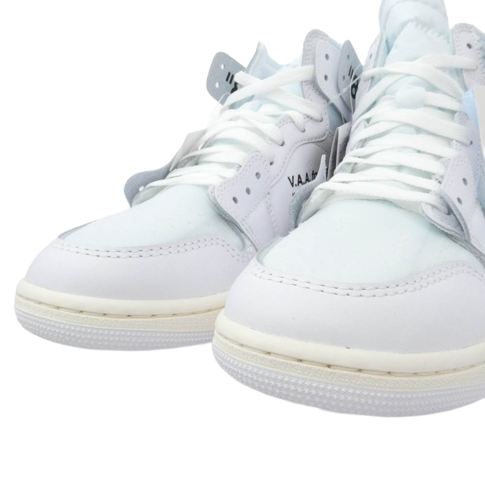 NIKE ナイキ 26SS AA3834-100 × Virgil Abloh Archive 【フェイクバスターズ鑑定済】ヴァージルアブローアーカイブ V.A.A Air Jordan 1 Retro High OG Alaska エアジョーダン 1レトロハイ ハイカット スニーカー ホワイト系 ライトブルー系 27cm【新古品】【未使用】【中古】