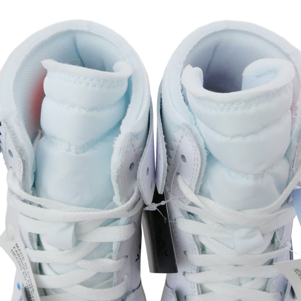 NIKE ナイキ 26SS AA3834-100 × Virgil Abloh Archive 【フェイクバスターズ鑑定済】ヴァージルアブローアーカイブ V.A.A Air Jordan 1 Retro High OG Alaska エアジョーダン 1レトロハイ ハイカット スニーカー ホワイト系 ライトブルー系 27cm【新古品】【未使用】【中古】