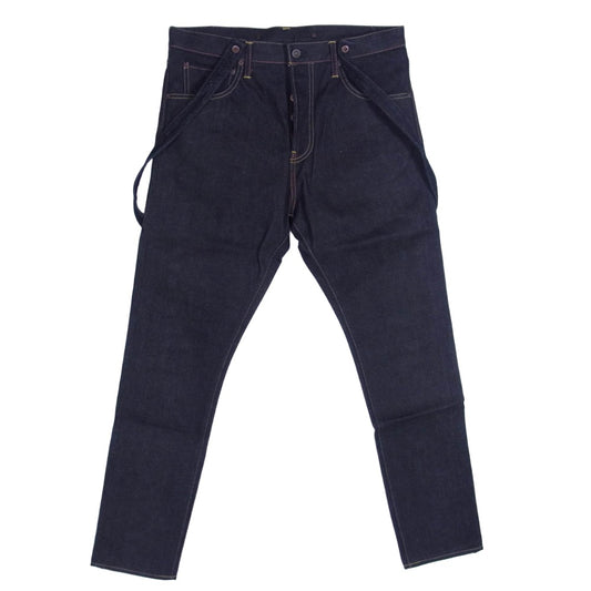 VISVIM ビズビム 19AW 0119205005034 SS TRAVAILLER BRACES PANTS UNWASHED トラベラー アンウォッシュド サスペンダー ジーンズ デニムジャケット パンツ インディゴブルー系 1【新古品】【未使用】【中古】
