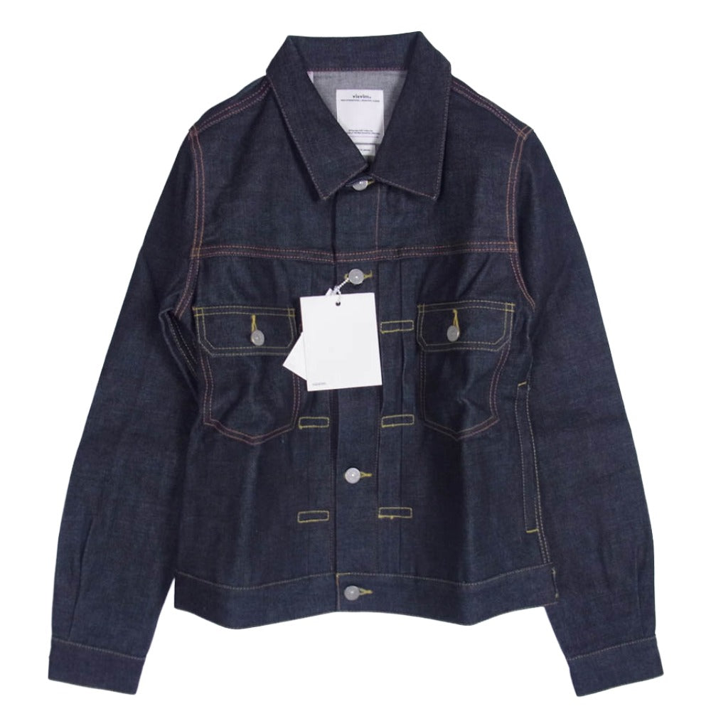 VISVIM ビズビム 19AW 0119205006001 SS 101 JKT UNWASHED 2ndタイプ アンウォッシュド トラッカー Gジャン デニム ジャケット インディゴブルー系 1【極上美品】【中古】