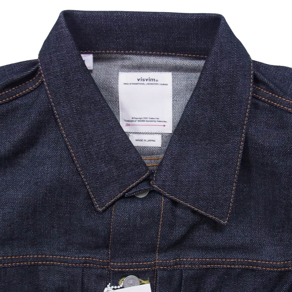 VISVIM ビズビム 19AW 0119205006001 SS 101 JKT UNWASHED 2ndタイプ アンウォッシュド トラッカー Gジャン デニム ジャケット インディゴブルー系 1【極上美品】【中古】