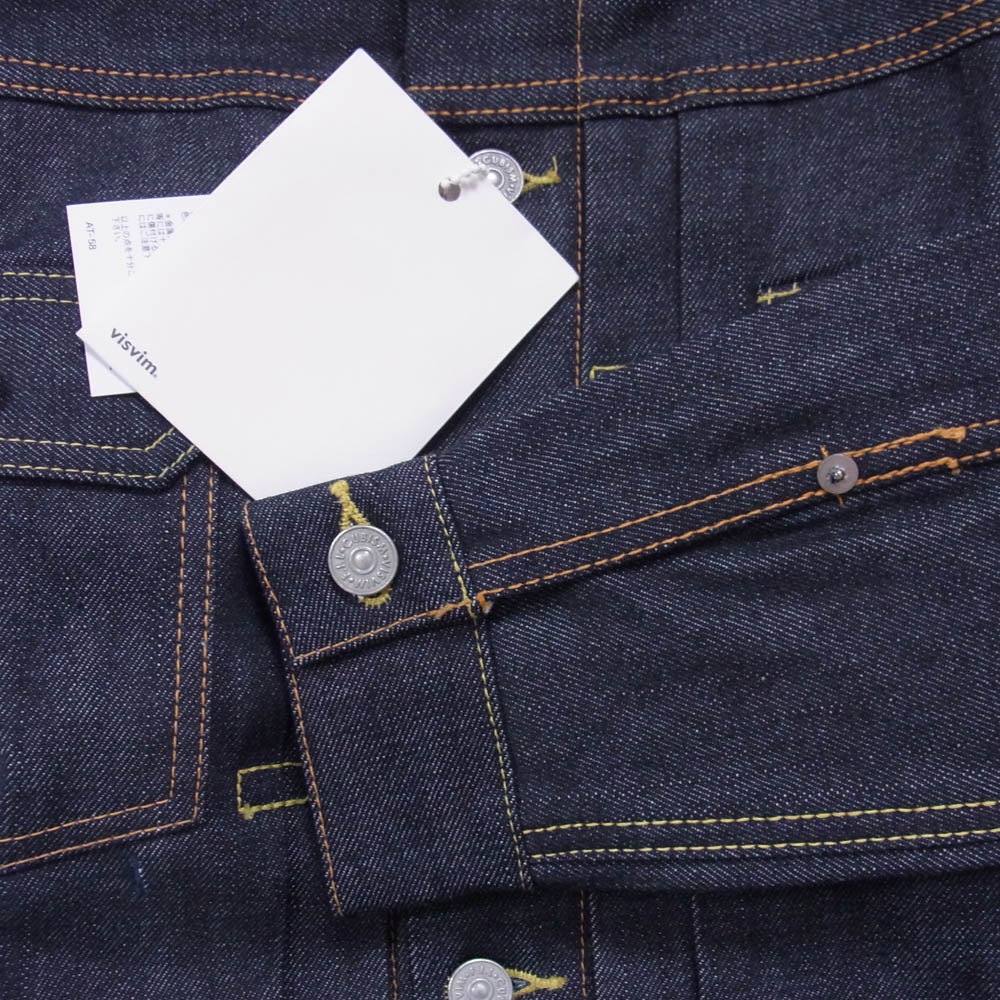 VISVIM ビズビム 19AW 0119205006001 SS 101 JKT UNWASHED 2ndタイプ アンウォッシュド トラッカー Gジャン デニム ジャケット インディゴブルー系 1【極上美品】【中古】