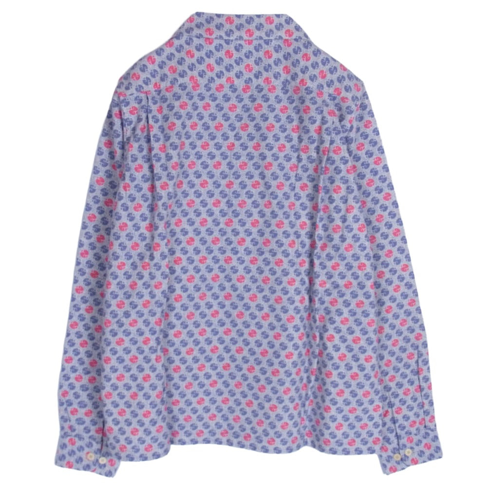 VISVIM ビズビム 23SS 0123105011005 BOOMER KHADI L/S ブーマー カディ 長袖 オープンカラー シャツ パープル系 1【極上美品】【中古】