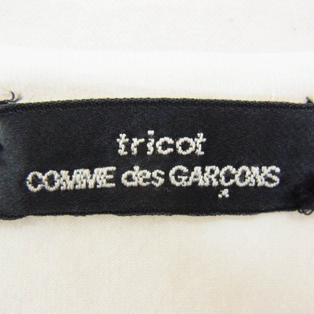 tricot COMME des GARCONS トリココムデギャルソン TI-T061 プリント 半袖 Tシャツ カットソー ホワイト系 サイズ表記無【中古】