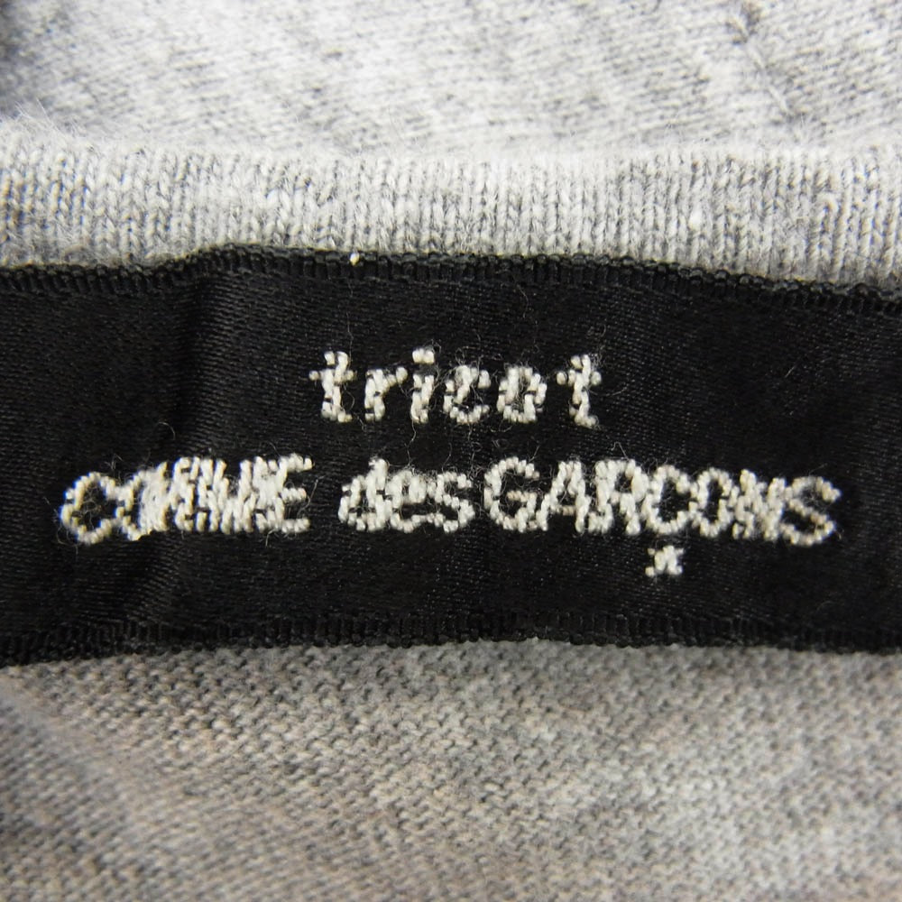 tricot COMME des GARCONS トリココムデギャルソン TT-100250 Vintage ヴィンテージトリコラインデザイン 半袖 Tシャツ カットソー グレー系 サイズ表記無【中古】