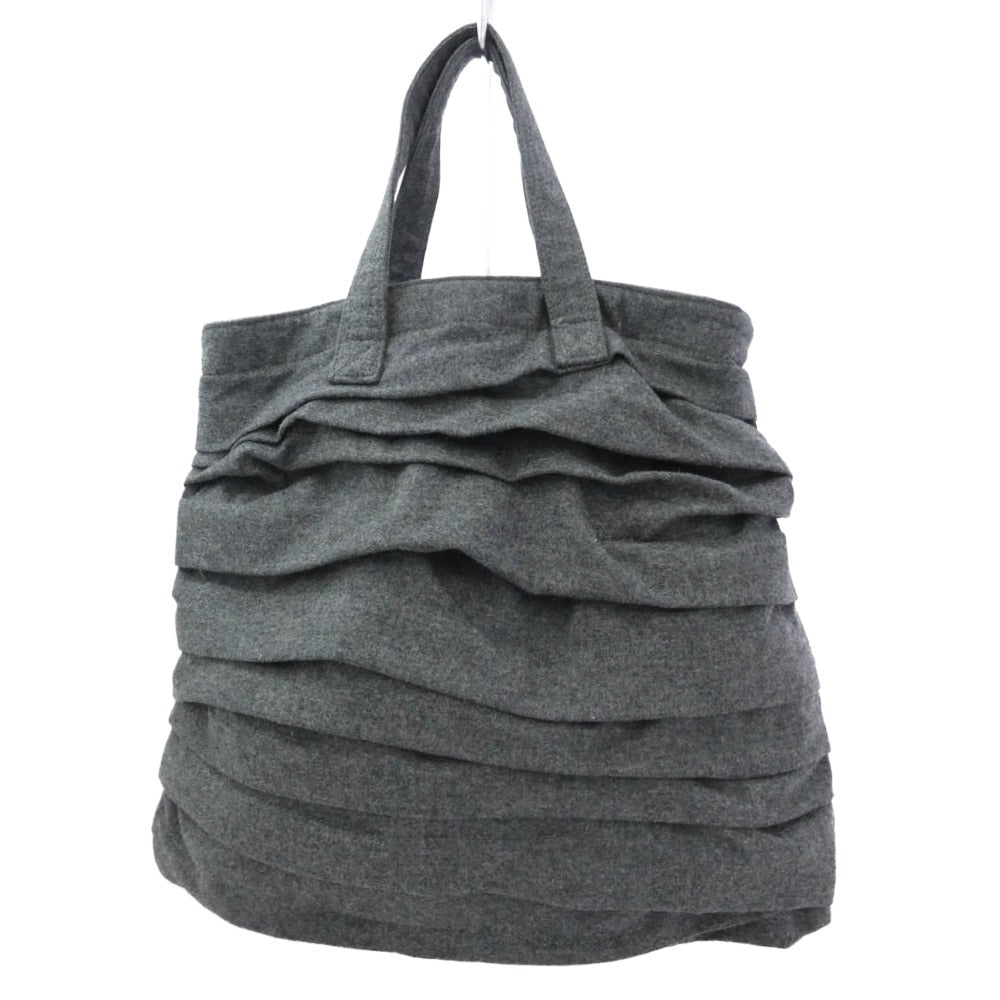 COMME des GARCONS コムデギャルソン RR-K205 ウール トート ハンド バッグ グレー系【中古】