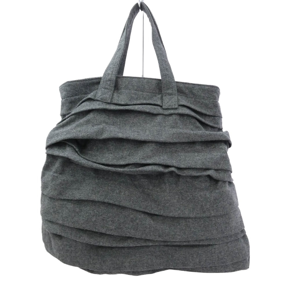 COMME des GARCONS コムデギャルソン RR-K205 ウール トート ハンド バッグ グレー系【中古】