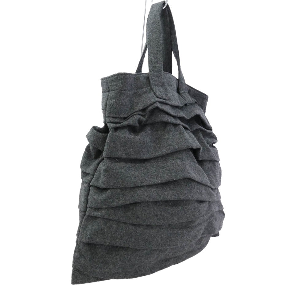 COMME des GARCONS コムデギャルソン RR-K205 ウール トート ハンド バッグ グレー系【中古】