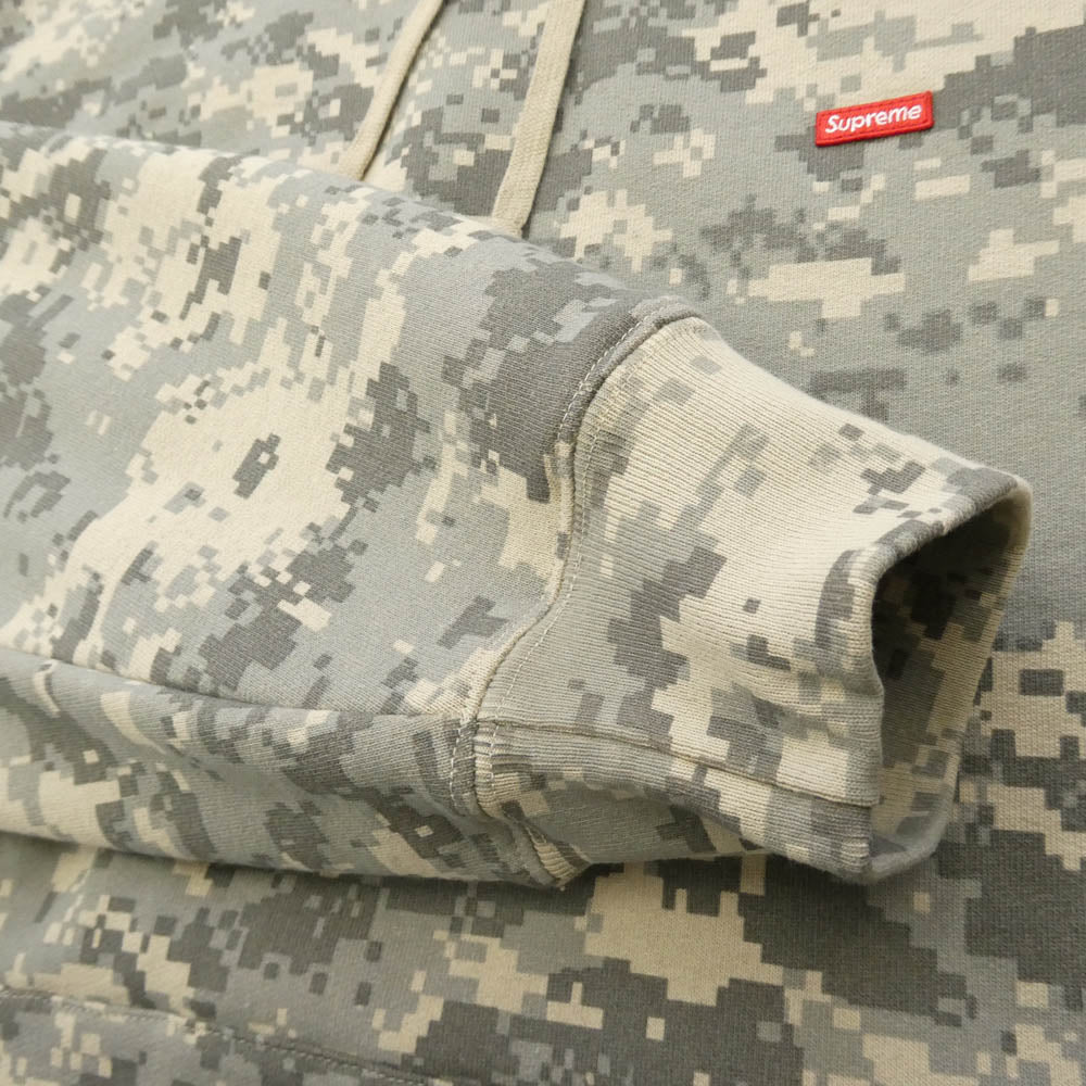 Supreme シュプリーム 25AW Small Box Hooded Sweatshirt Digi Camo スモールボックスロゴ フーデッド スウェットシャツ カモ パーカー フーディー ベージュ系 マルチカラー系 L【極上美品】【中古】