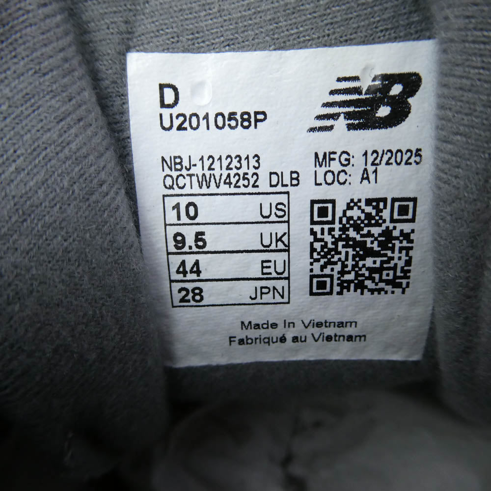 COMME des GARCONS HOMME コムデギャルソンオム NEW BALANCE ニューバランス HQ-K101-001 ローカット スニーカー グレー系 クリア系 28cm【新古品】【未使用】【中古】