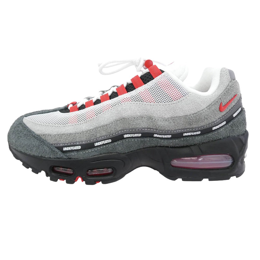 NIKE ナイキ UNDEFEATED アンディフィーテッド IB4523-003 Nike Air Max 95 SP Fire Red エアマックス ファイヤーレッド 東京 エクスクルーシブ スニーカー グレー系 レッド系 27.5cm【新古品】【未使用】【中古】