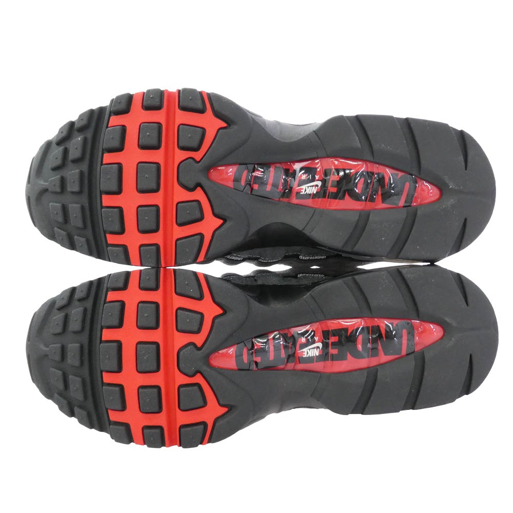 NIKE ナイキ UNDEFEATED アンディフィーテッド IB4523-003 Nike Air Max 95 SP Fire Red エアマックス ファイヤーレッド 東京 エクスクルーシブ スニーカー グレー系 レッド系 27.5cm【新古品】【未使用】【中古】