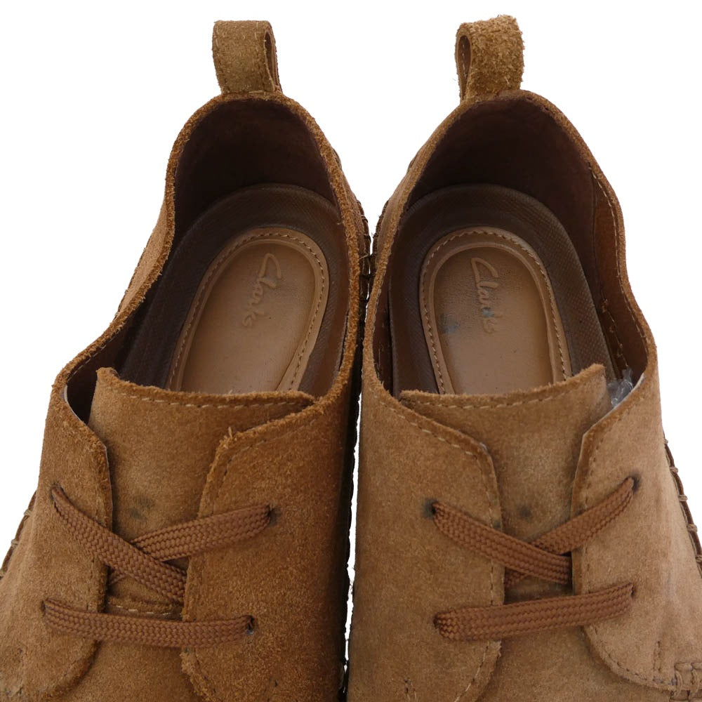 Clarks クラークス Kessell Craft ケセル クラフト スエード シューズ ブラウン系 27.5cm【中古】
