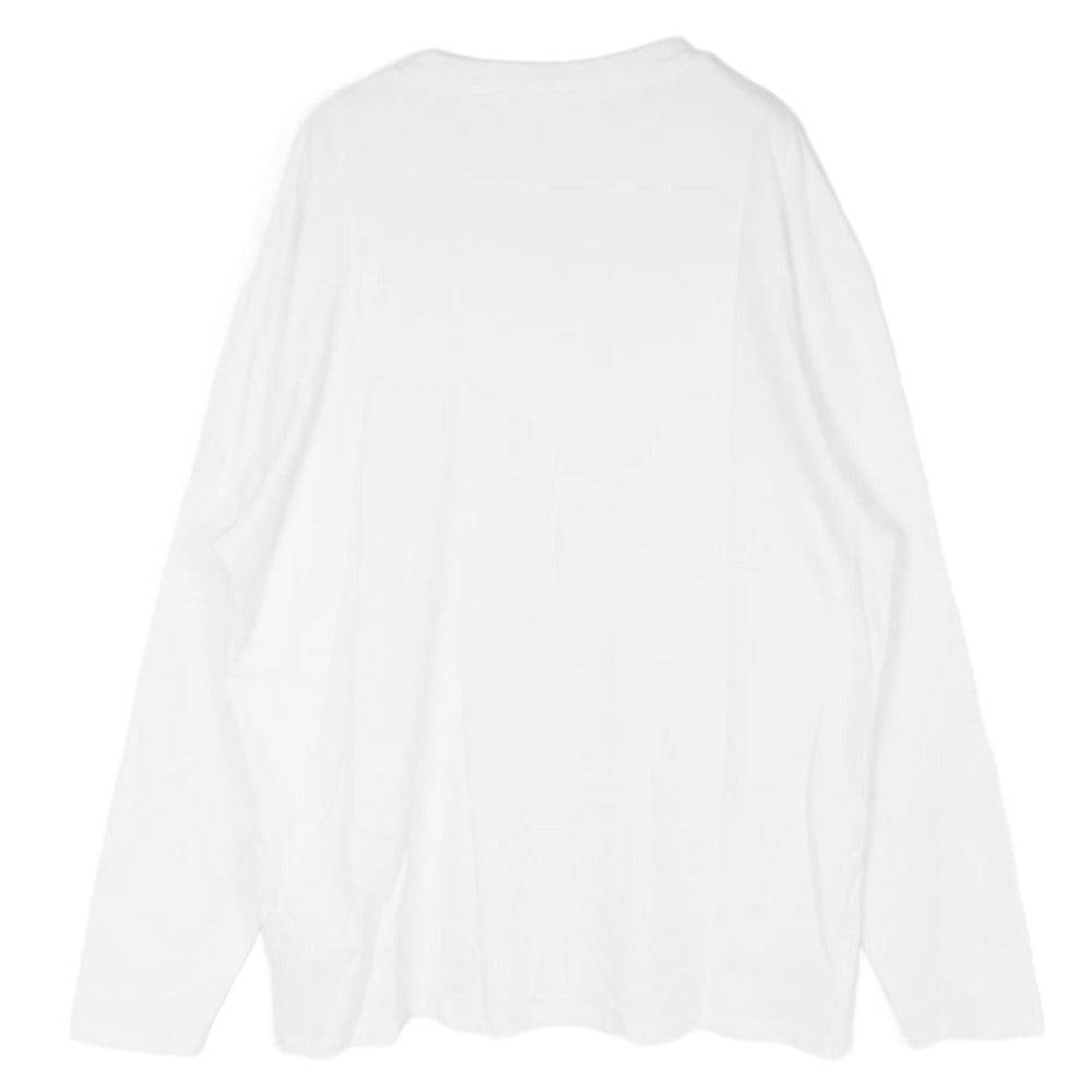 MONCLER モンクレール MC8D000118390T レタリングプリント 袖ロゴワッペン クルーネック 長袖 Ｔシャツ ロンT ホワイト系 XL【中古】