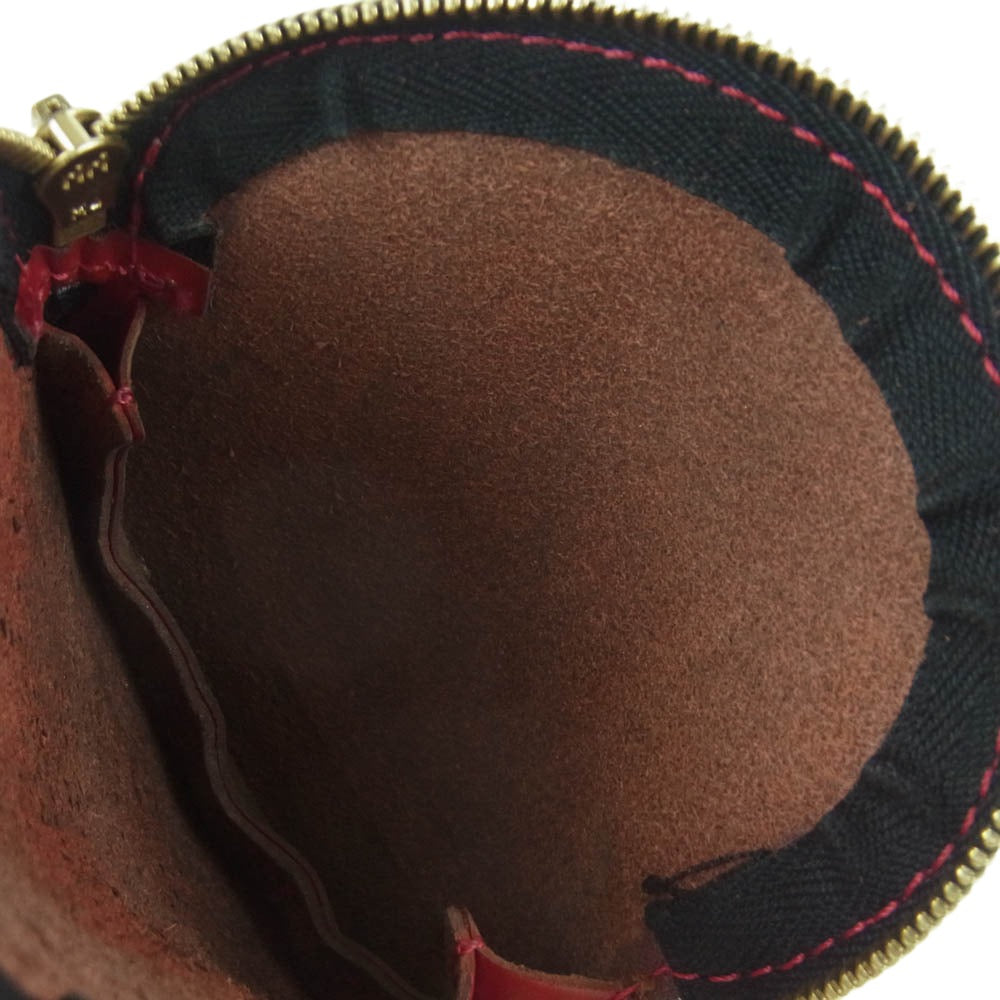 トゥエンティーエイティー ALSO USED BY KIP LEATHER APPLE COIN CASE アップルモチーフ キップレザー コインケース 小銭入れ レッド系【中古】