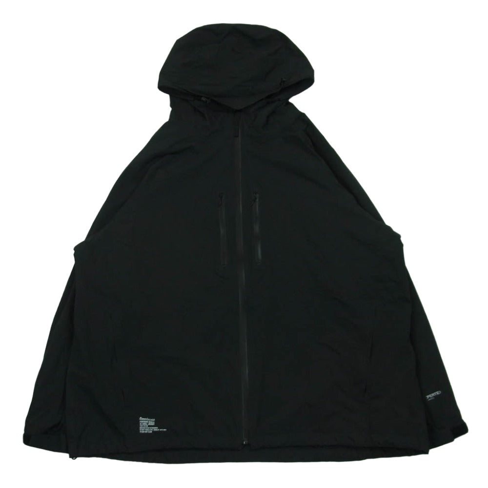 FreshService フレッシュサービス 24AW FSC243-30107 PERTEX SHIELD 2L SHELL JACKET パーテックス シールド シェル 2レイヤー フーデッド ジャケット ブラック系 L【中古】