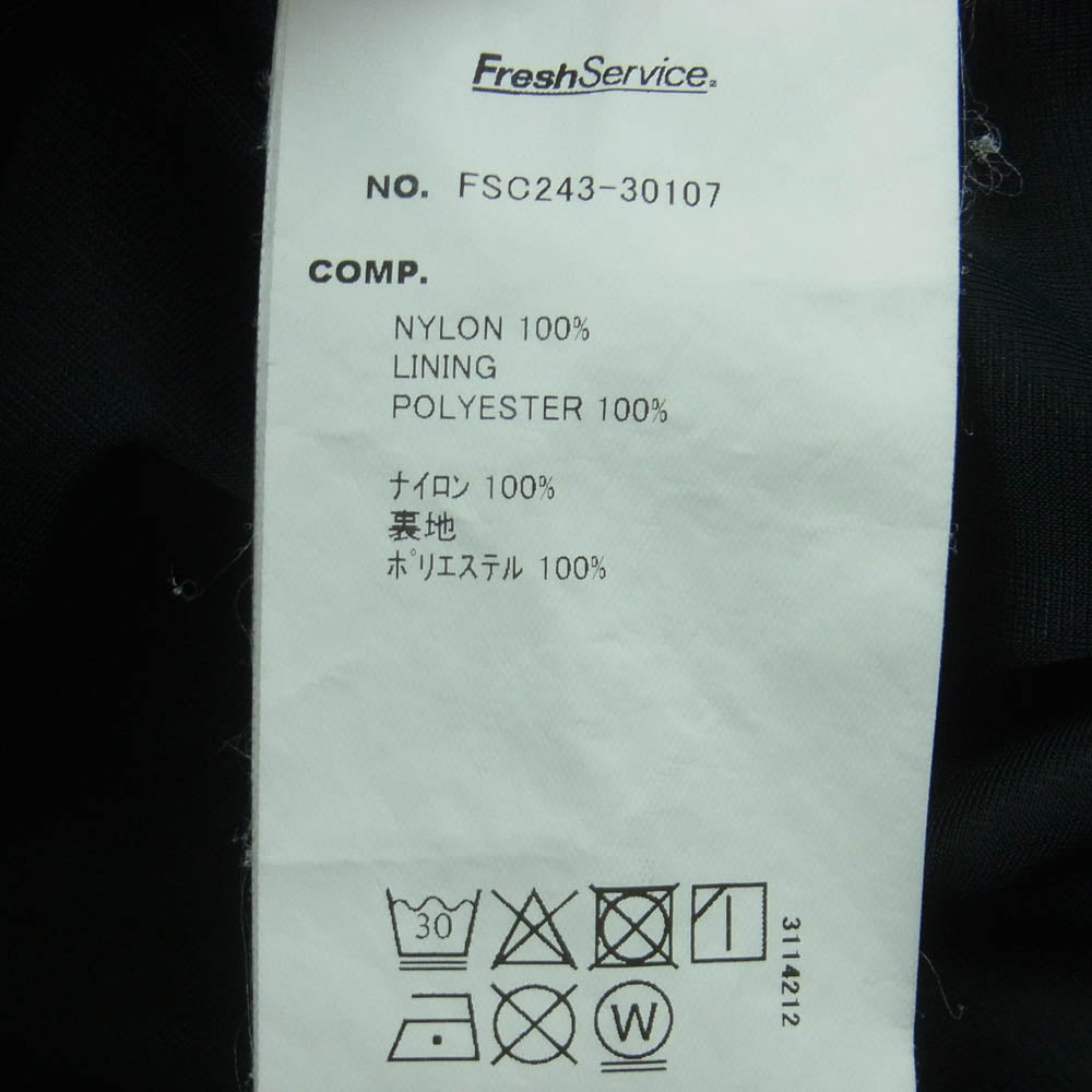 FreshService フレッシュサービス 24AW FSC243-30107 PERTEX SHIELD 2L SHELL JACKET パーテックス シールド シェル 2レイヤー フーデッド ジャケット ブラック系 L【中古】