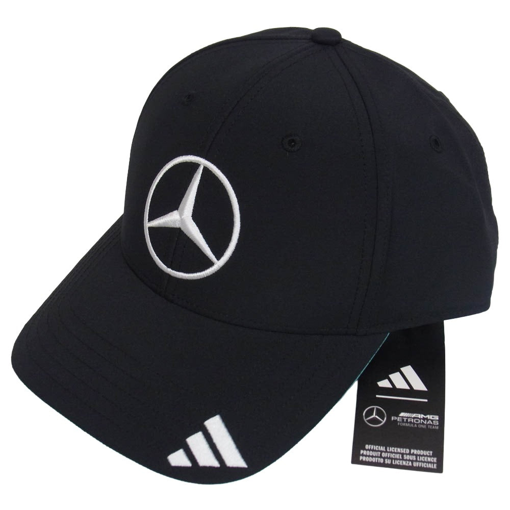 adidas アディダス JW6267 x MERCEDES AMG PETRONAS F1 Team メルセデス エーエムジー ペトロナス ドライバー キャップ 帽子 BLACK/WHITE OSFM【新古品】【未使用】【中古】