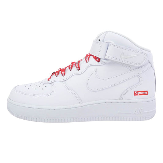 Supreme シュプリーム 24AW FZ8784-100 Air Force 1 Mid White エアフォース1 ミッド ホワイト ミッドカット スニーカー ホワイト系 26cm【美品】【中古】